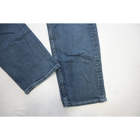 Levi's 505 Regular Fit Straight Rugged Stretch Blue Denim Jeans Mens Sz 36 x 30 - Picture 4 of 8